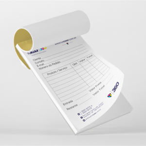 Bloco 20x28cm • OffSet 75g • 20x28cm • 4x0 Cores • Sem revestimento • Blocagem / 100 folhas 