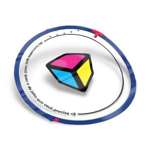 Adesivos e Rótulos Transparente Fosco • Vinil Transparente • Personalizado • 4x0 Cores • Sem Revestimento • Meio Corte • Liner 140g